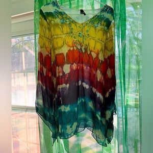 Tie dyed tunic